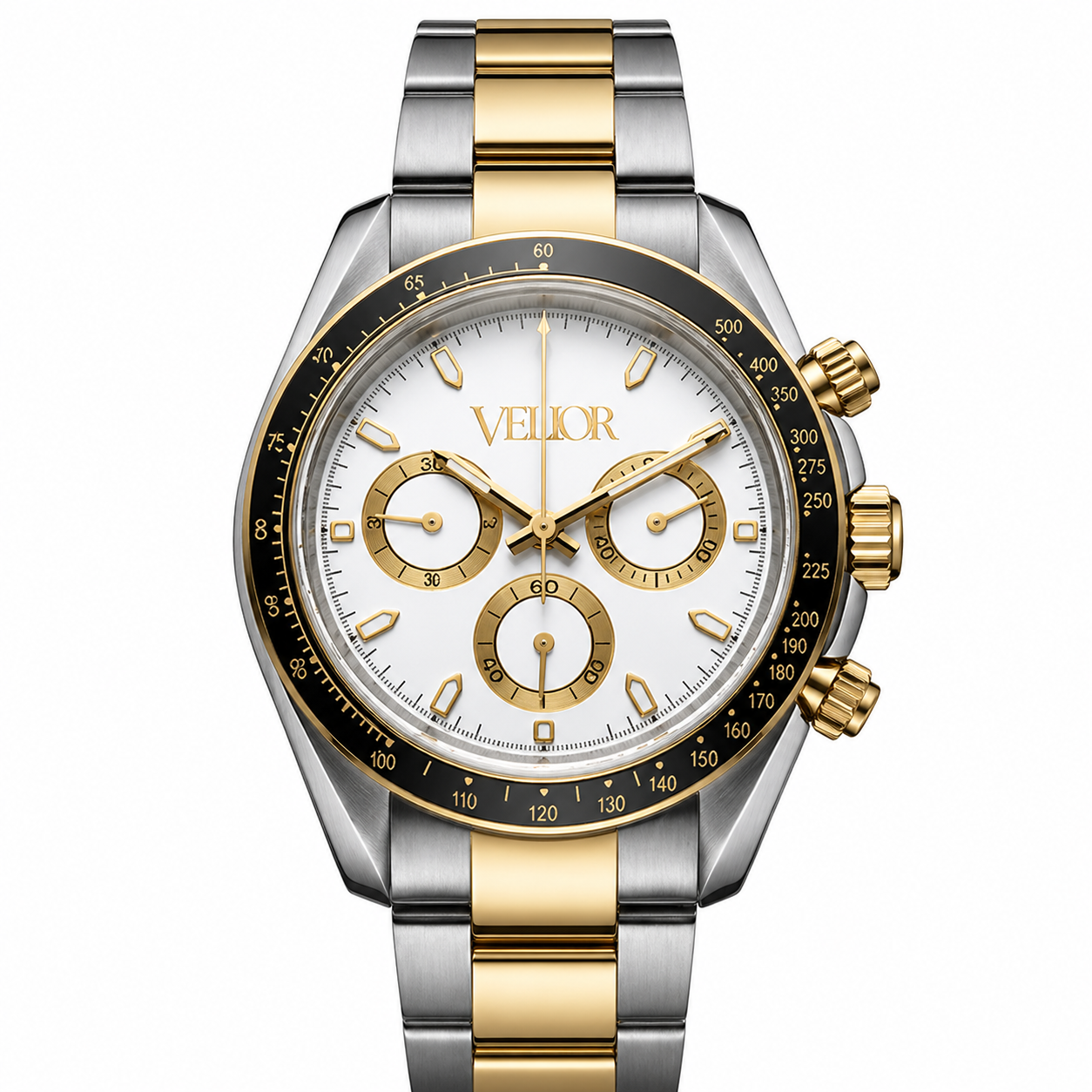 Velior Chronis Two Tone Gold Silver White Dial