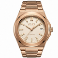 Velior Octa Rosé Gold White Dial Steel