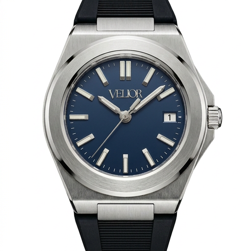 Velior Octa Silver Deep Blue Dial