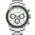 Velior Chronis Silver Green White Dial