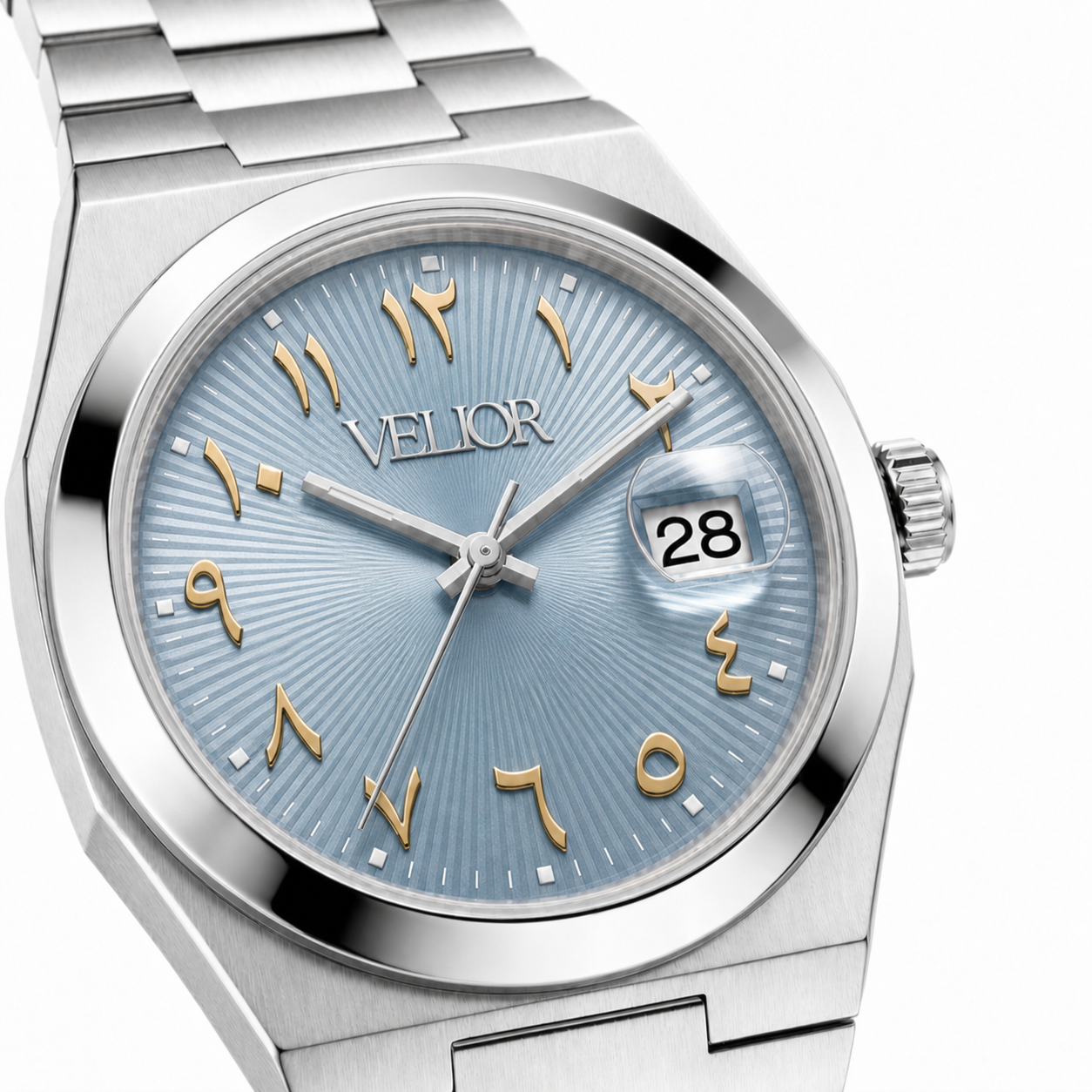 Velior Nautique Ice Blue Arabic Dial