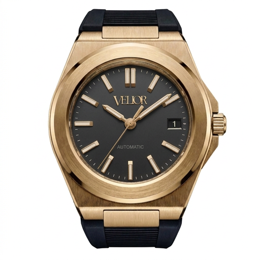Velior Octa Rose Gold Black Dial