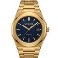 Velior Octa Steel Gold Blue Dial
