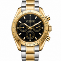 Velior Chronis Gold Silver Two Tone Black Dial