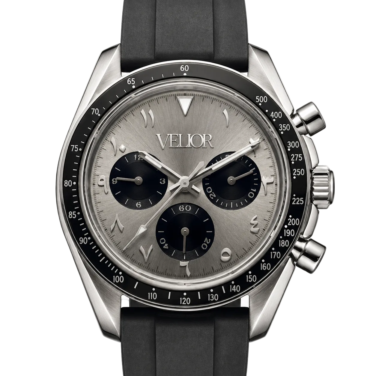 Velior Chronis Silver Arabic Dial
