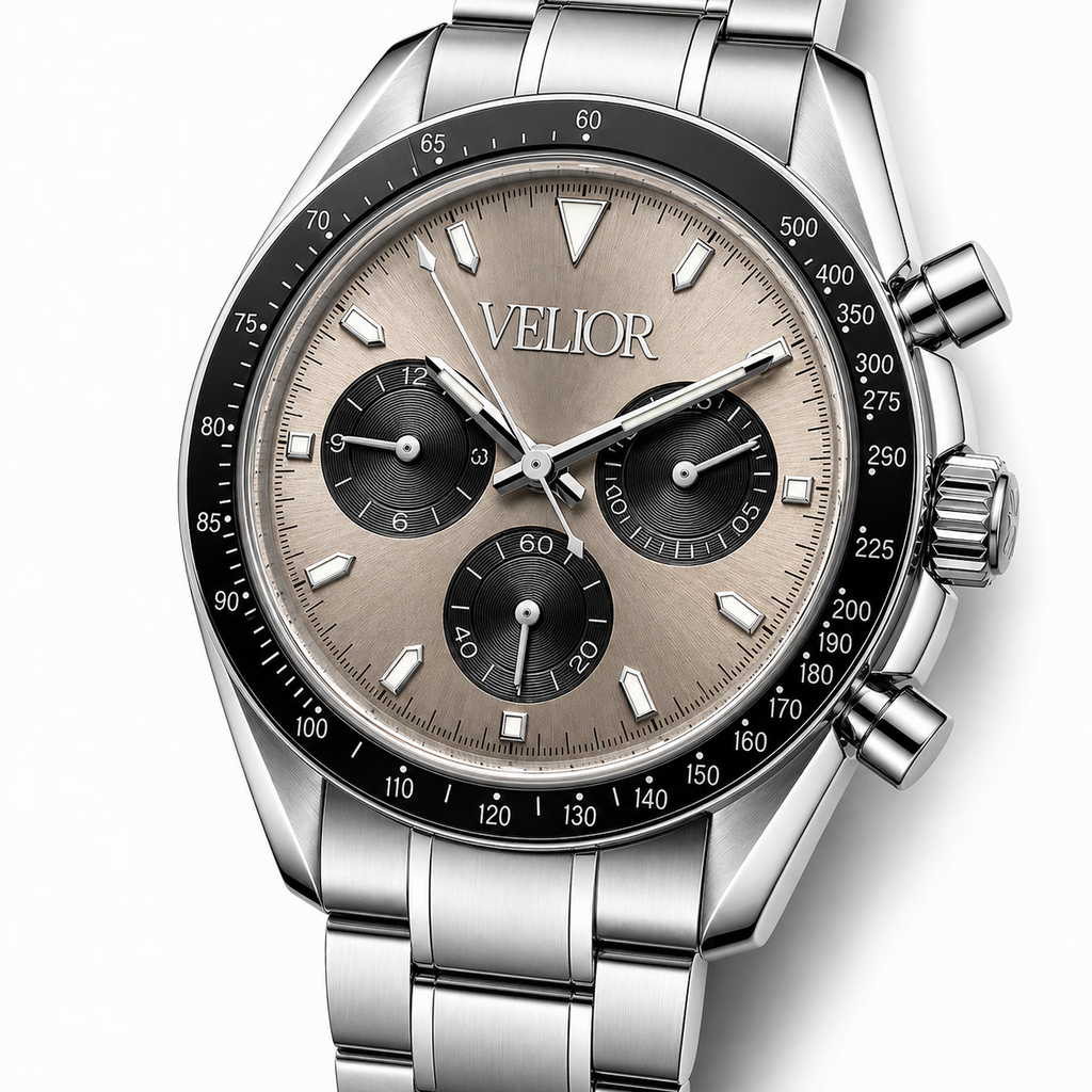Velior Chronis Silver Champange Dial