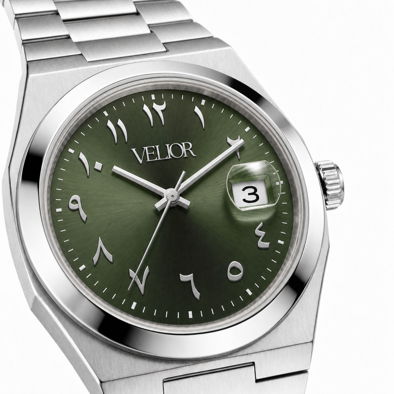 Velior Nautique Green Arabic Dial