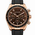 Velior Chronis Rosé Gold Brown Dial