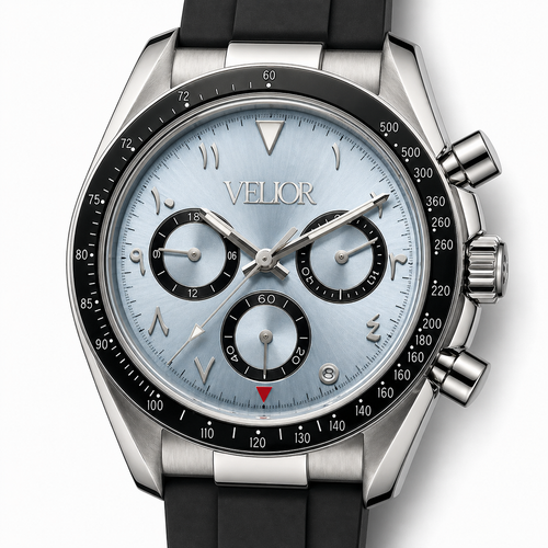 Velior Chronos Arabic Blue Dial
