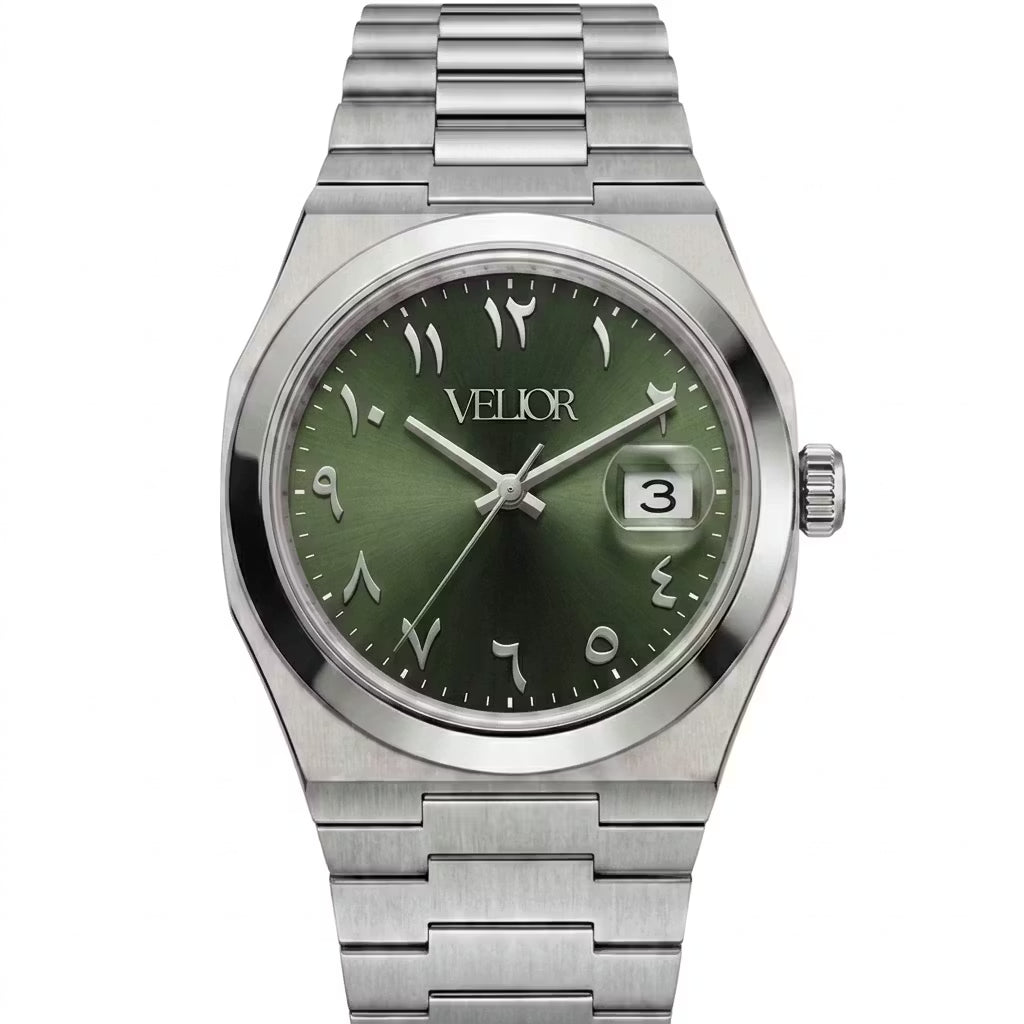 Velior Nautique Green Arabic Dial