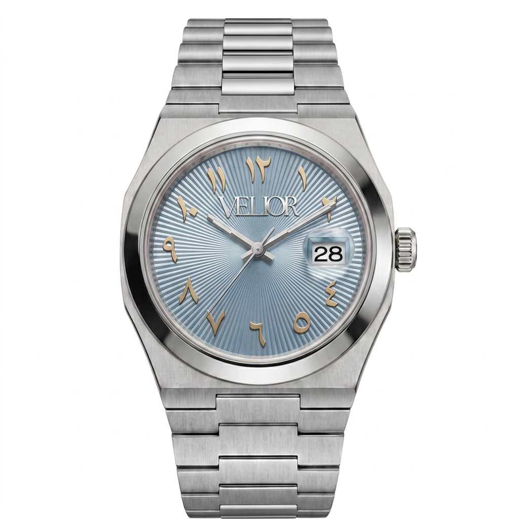 Velior Nautique Ice Blue Arabic Dial